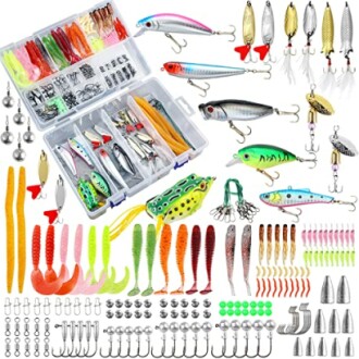 327PCS Fishing Lures Tackle Kit