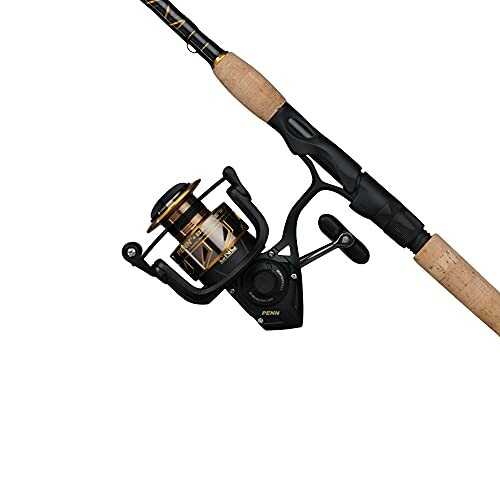 Fishing rod with attached reel