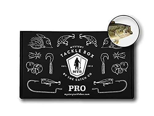 Mystery Tackle Box Pro with fishing lures and hooks.
