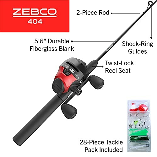Zebco 404 Spincast Reel and Rod Combo