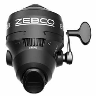 Zebco fishing reel with drag adjustment